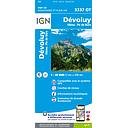 3337OT Dévoluy / Obiou / Pic de Bure gps ign - 1/25