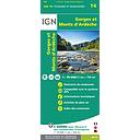 75014 Gorges et Monts d'Ardèche 1:75.000