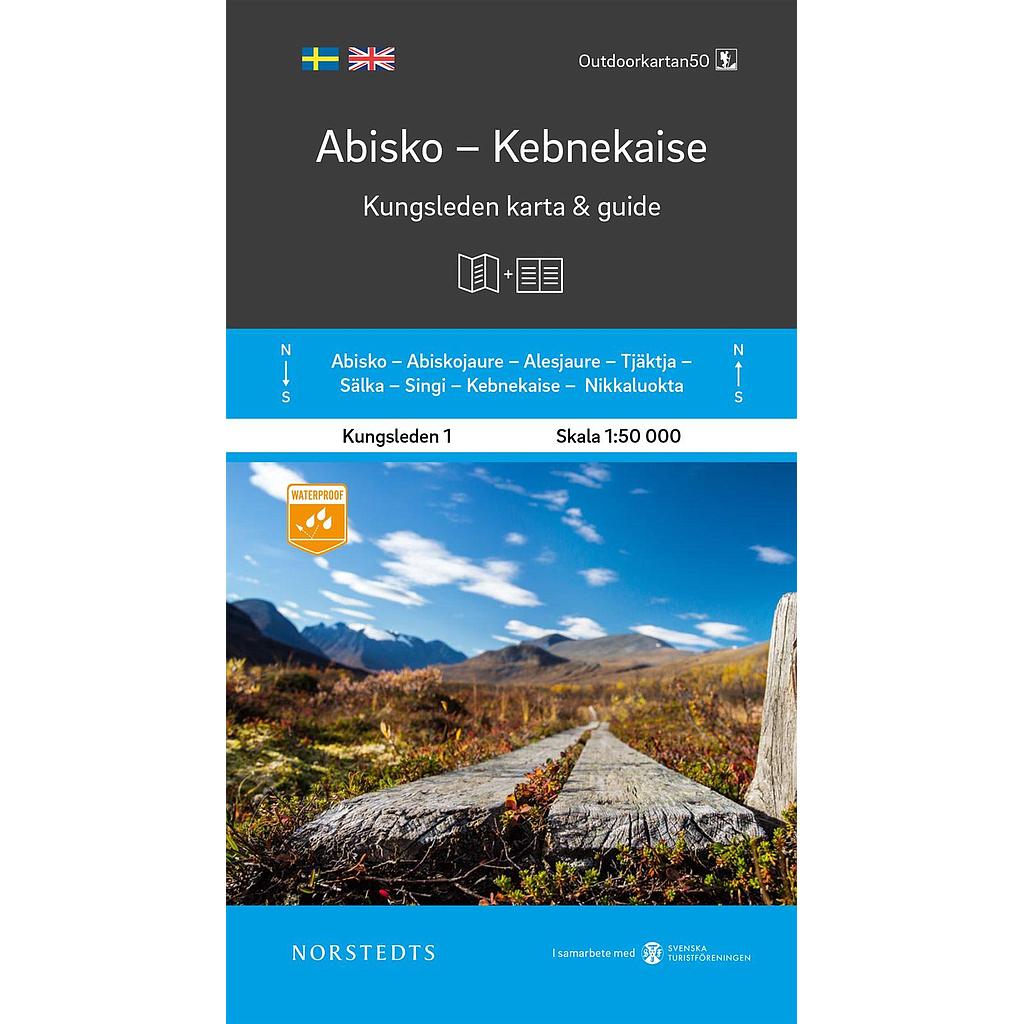 Abisko Kebnekaise Kungsleden 1 kaart + gids - 1/50