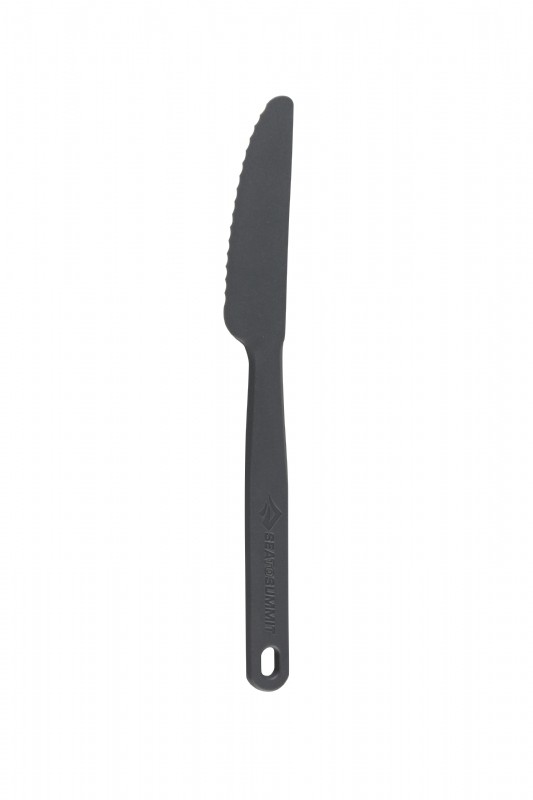 Camp Cutlery Campingbestek - Mes Kunststof Grijs