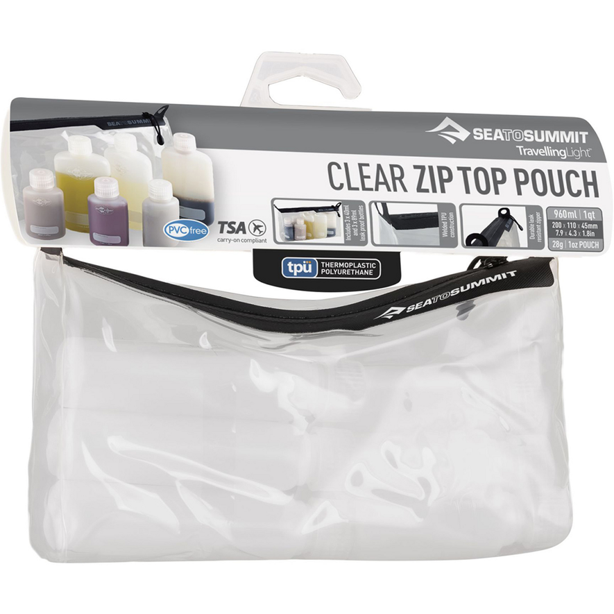 TPU Clear Ziptop Pouch