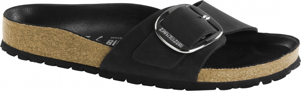 Madrid Big Buckle Leder Smal