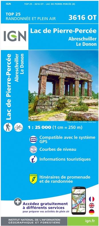 3616OT Lac de Pierre-Percée / Abreschwiller / Le Donon gps