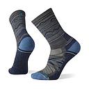 Hike Light Cushion Mountain Range Pattern Crew Socks