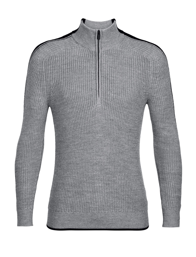 Men Lodge Long Sleeve Half Zip Sweater