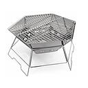 Hexagon Grill and Fire Bowl - 40x45 cm