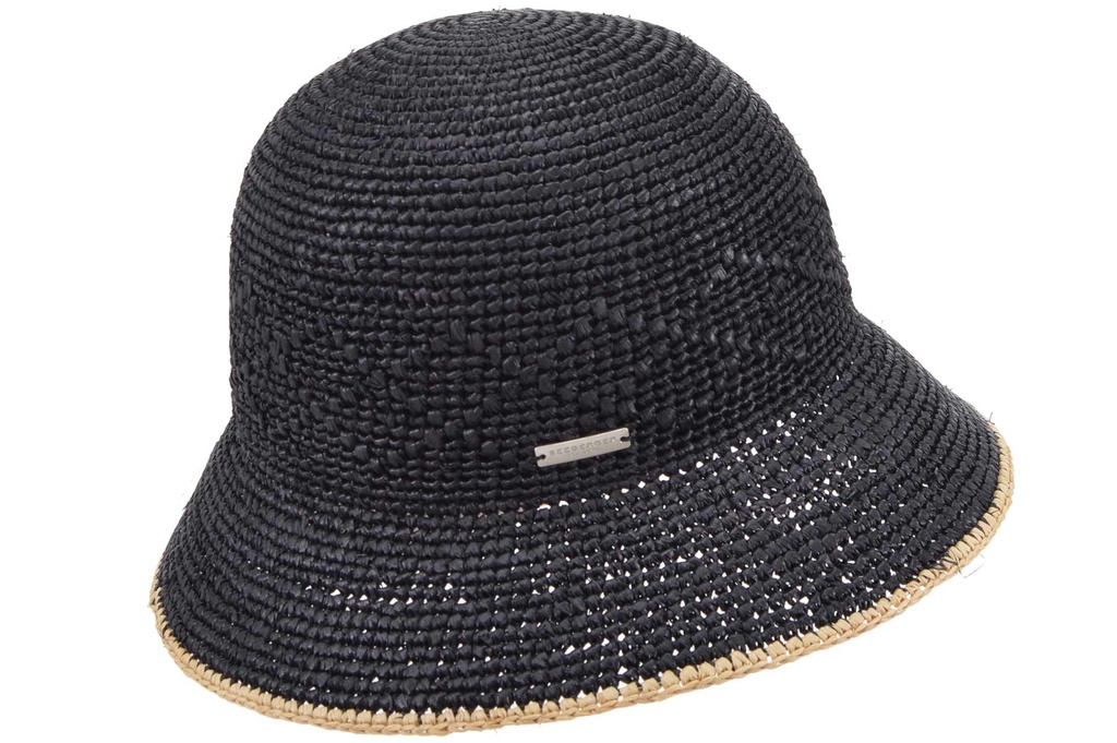 Raffia Crochet Cloche With Special Weaving 51144-0