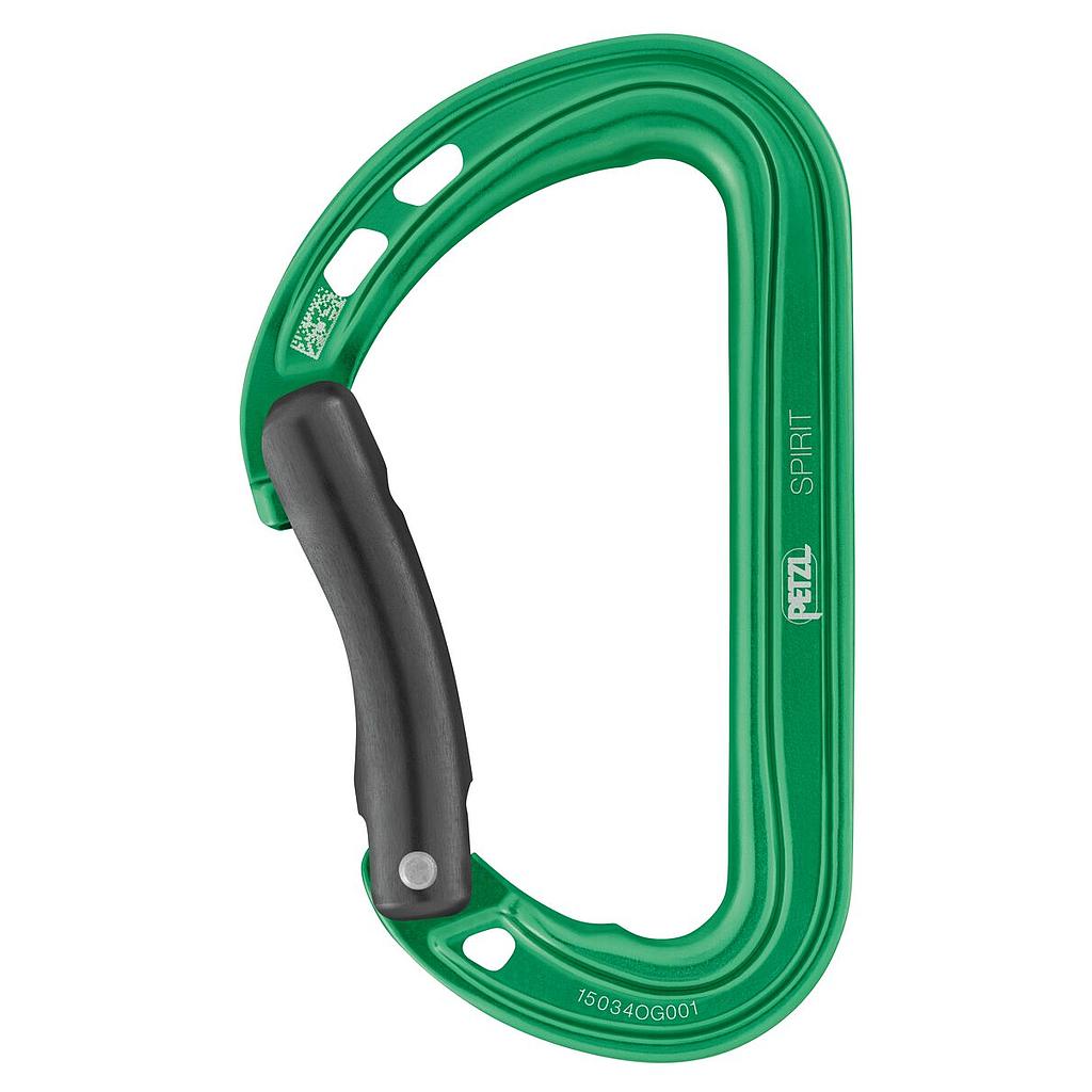 Spirit Carabiner Bent Gate - Green
