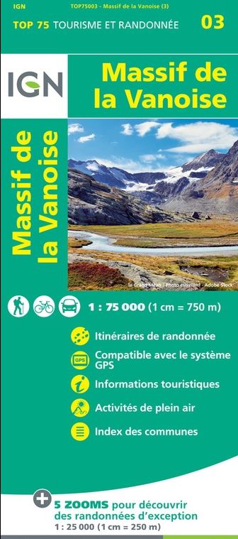 75003 Massif de la Vanoise II 1:75.000