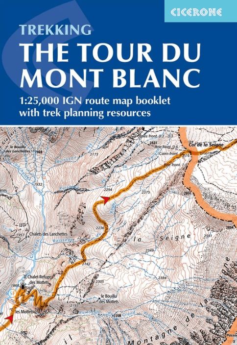 The Tour Du Mont Blanc - IGN Route Map