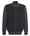 Balwen Zip Through Knitted Jumper Heren