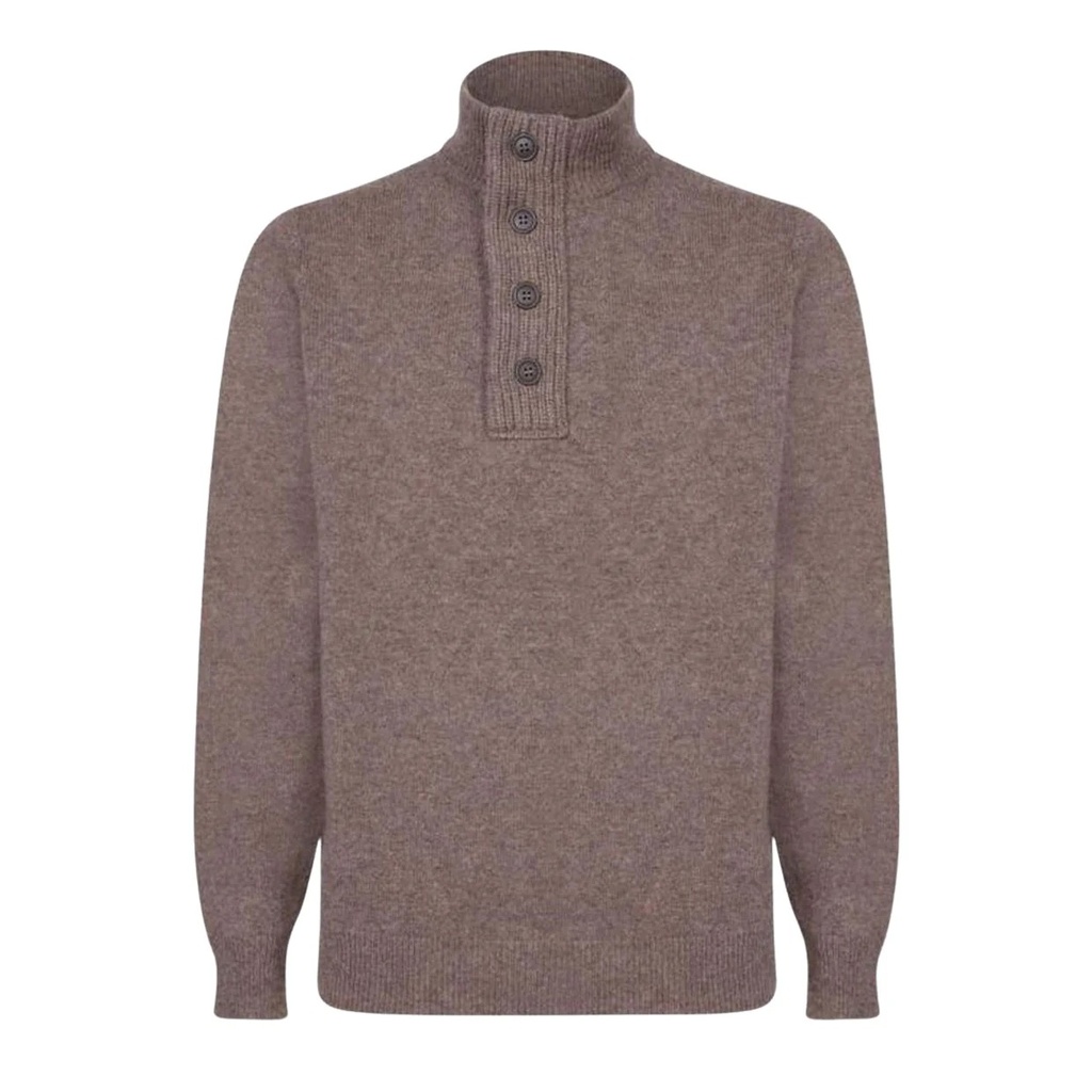 Essential Patch Half Zip Knitted Jumper Heren