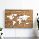 Woody Map Houten Wereldkaart