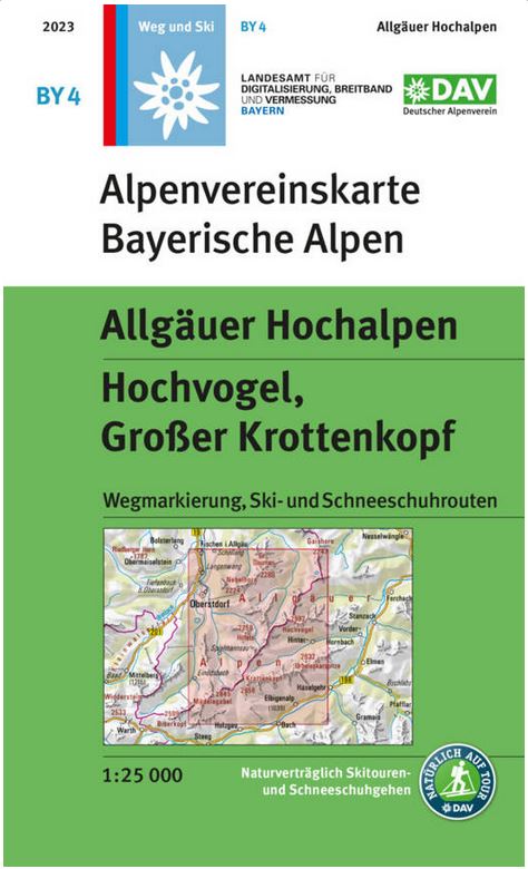 Allgäuer Alpen, Hochvogel, Krottenkopf weg+ski