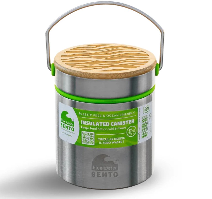 Vacuum Insulated Canister Blue Water Bento