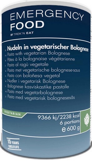 EMERGENCY FOOD Pasta with vegetarian Bolognese