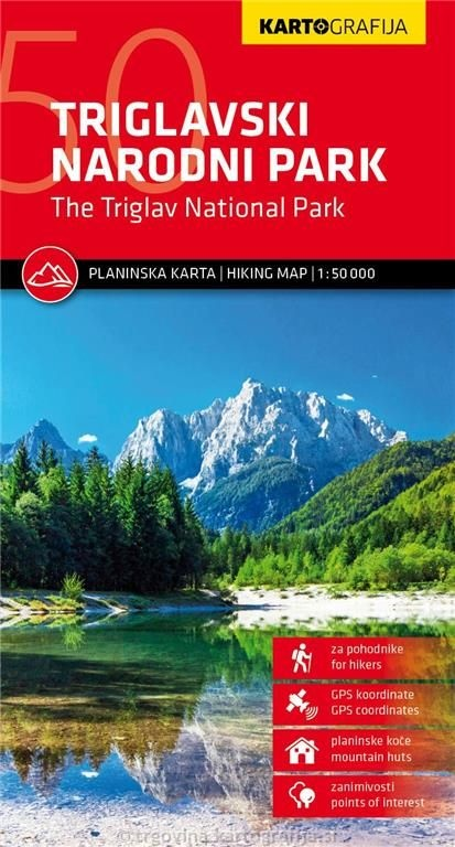 Wandelkaart Triglavski National Park