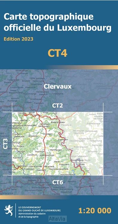 Wandelkaart CT04 Clervaux