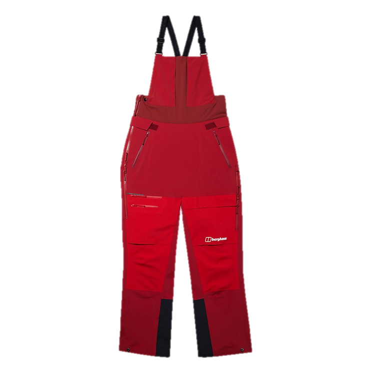 W MTN Arete Descend GTX Bib Pants - Red Dahlia/Goji Berry - 12
