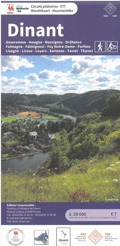 Dinant wandelkaart - mountainbike