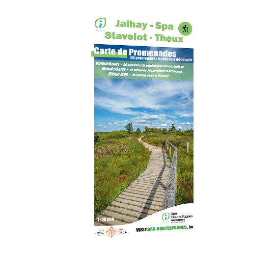 Wandelkaart 198 Jalhay - Spa - Stavelot - Theux