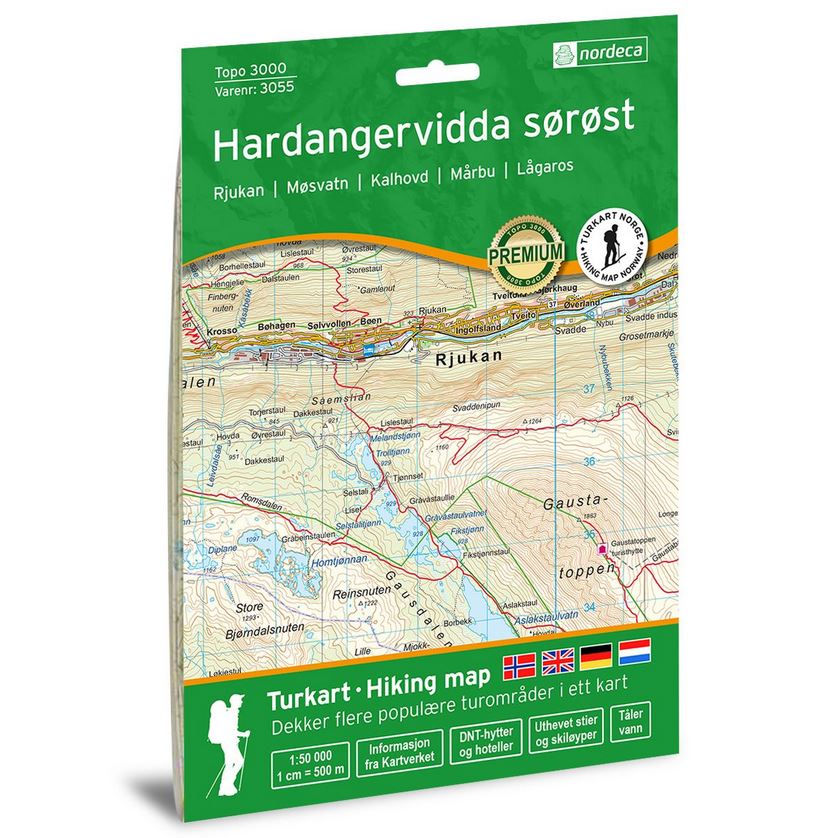 Hardangervidda Sorost Nordeca 1/50