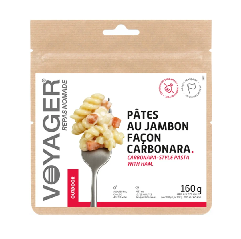 Pasta With Ham Carbonara-style 