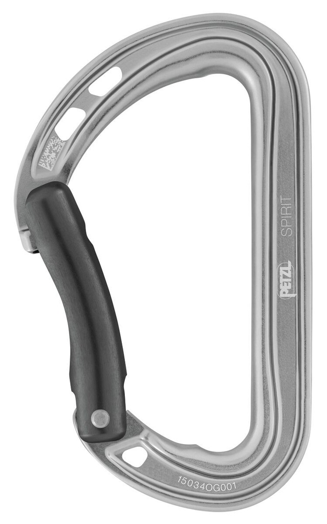 Spirit Carabiner Bent Gate - Gray