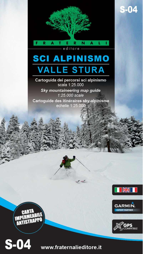 Valle Stura Ski touring map 1/25