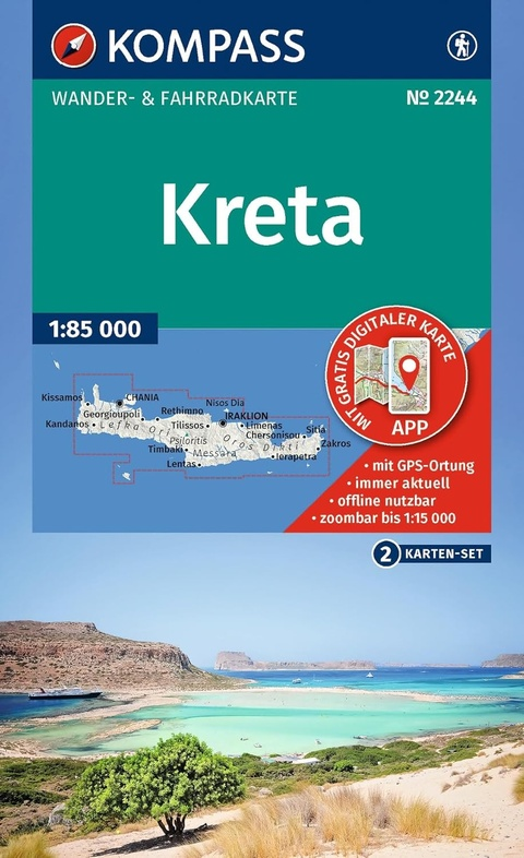 Wandelkaart Kreta 2244