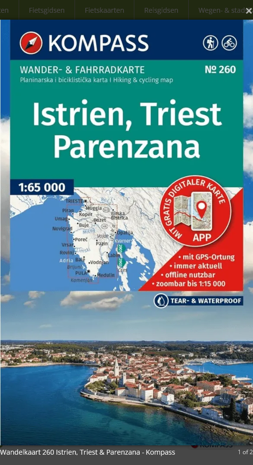 Wandelkaart 260 Istrien, Triest, Parenzana