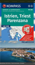 Wandelkaart 260 Istrien, Triest, Parenzana