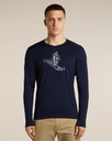Men's Merino 200 Oasis LS Crewe Rising Light