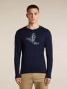 Men's Merino 200 Oasis LS Crewe Skiing Yeti