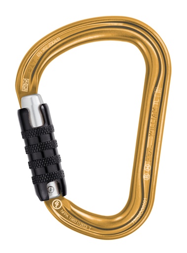 [M36A TLY] William Carabiner Triact-Lock - Goud