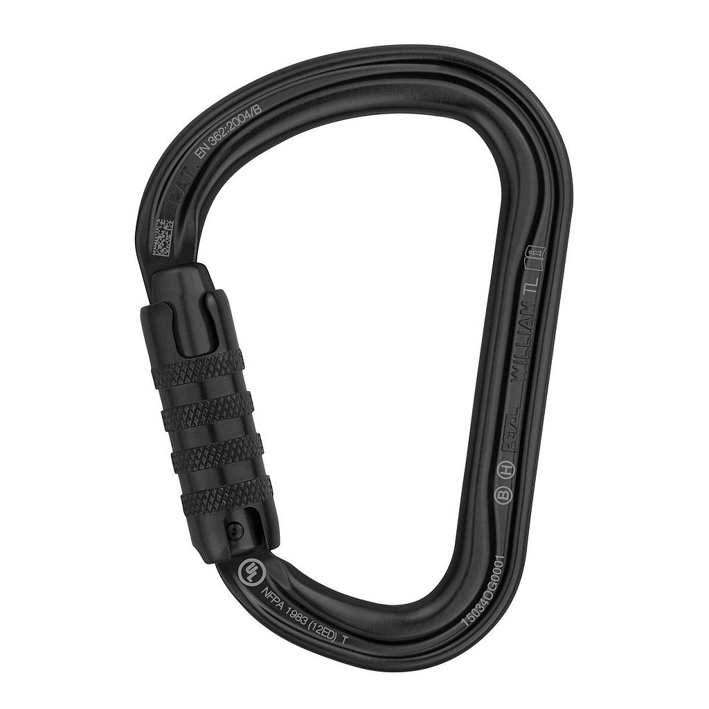 [M36A TLN] William Carabiner Triact-Lock - Zwart