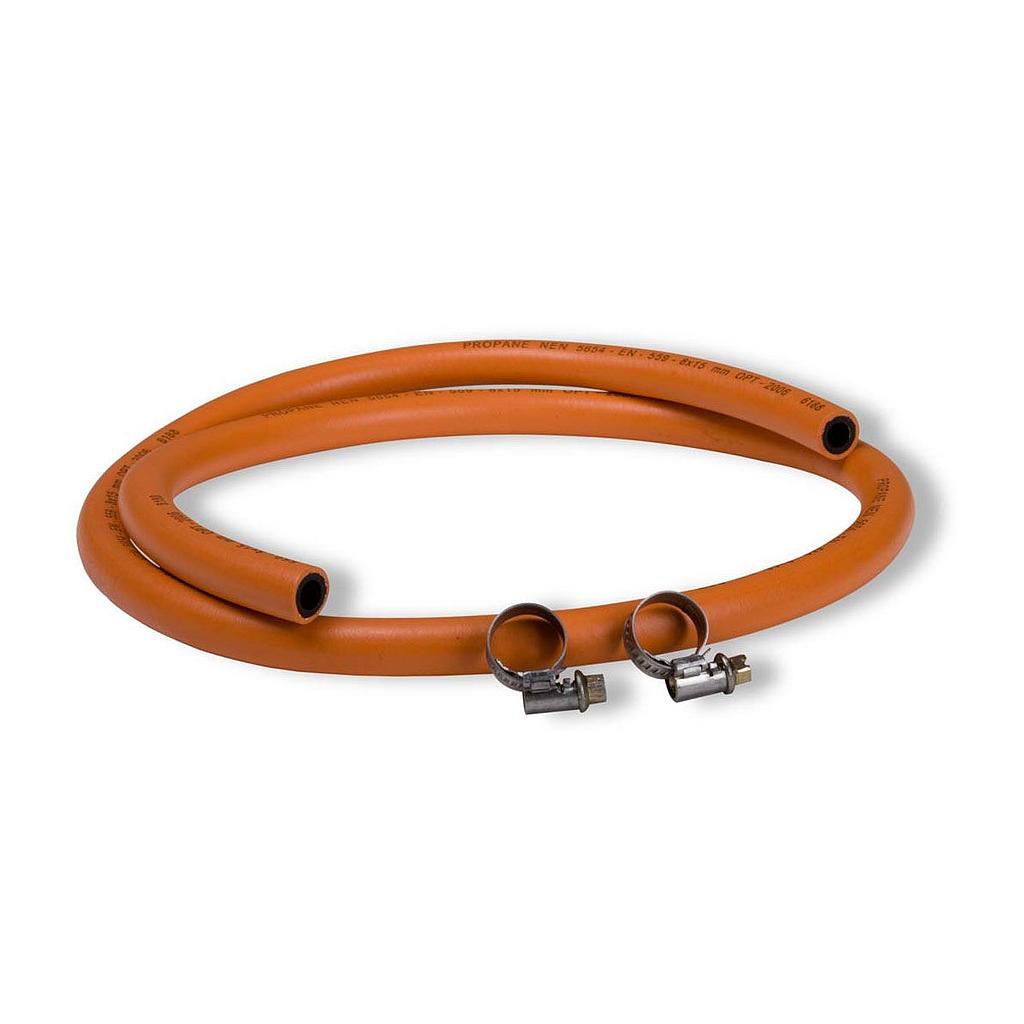 [1251169] PVC Gasslang met Slangklemmen 150 cm