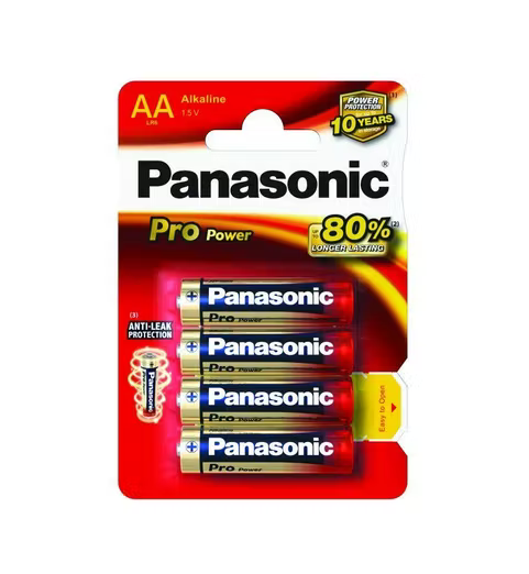 [LR6PP-B4] Alkaline Pro Power Batterij AA - 1.5V - 4 stuks