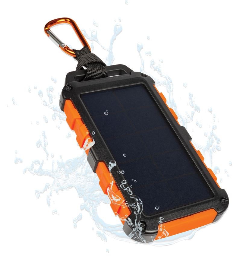 [XR104] Solar Charger 10.000 Black/Orange