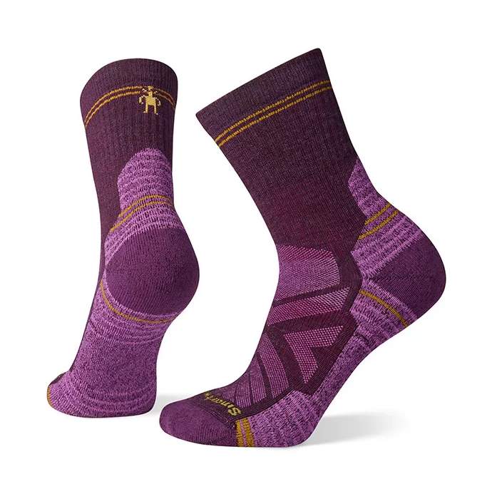 Women's Hike Light Cushion Mid Crew Socks Bordeaux
