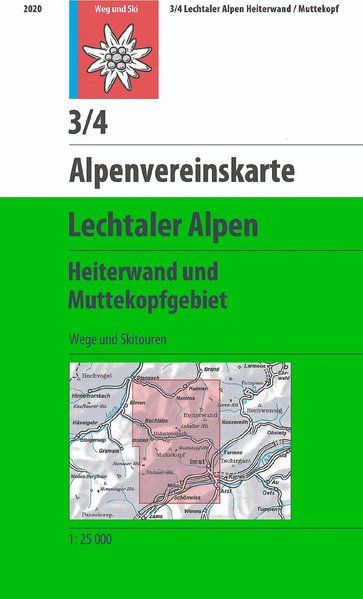 [AV.03/4] Lechtaler Alpen 3/4 Heiterwand & Muttekopfgebiet weg+ski