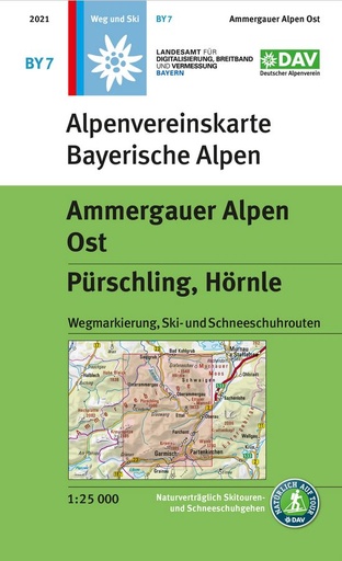 [AV.BY07] Ammergauer Alpen Ost BY07 weg+ski Pürschling, Hörnle