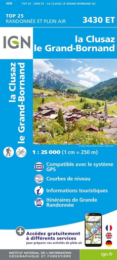 [IGN.3430ET] 3430ET La Clusaz / Grand-Bornand gps