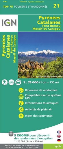 [IGN.75021] 75021 Pyrénées Catalanes / Font-Romeu / Massif Canigou