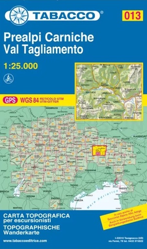[TAB.013] Prealpi Carniche 013 GPS Val Tagliamento