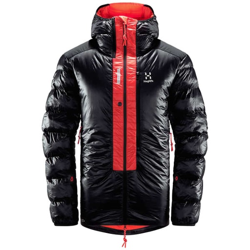 L.I.M ZT Down Jacket - Large True Black/Zenith Red