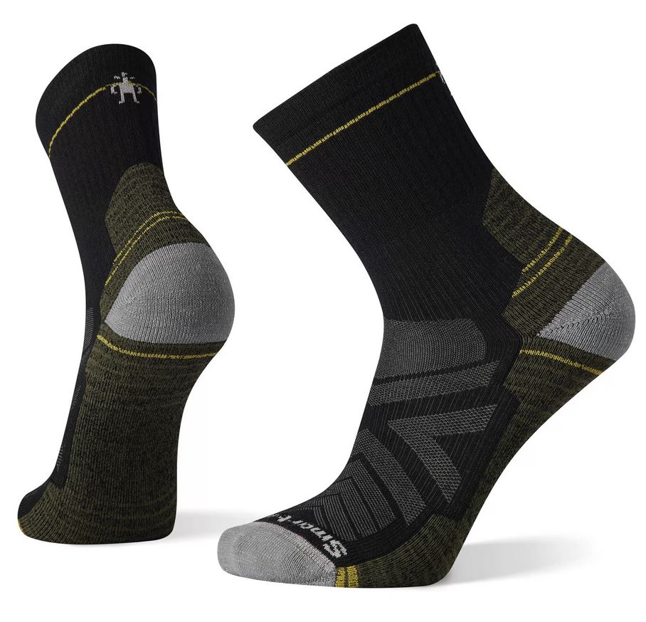 Hike Light Cushion Mid Crew Socks Black