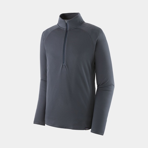 Men's Cap Midweight Zip Neck Smolder Blue