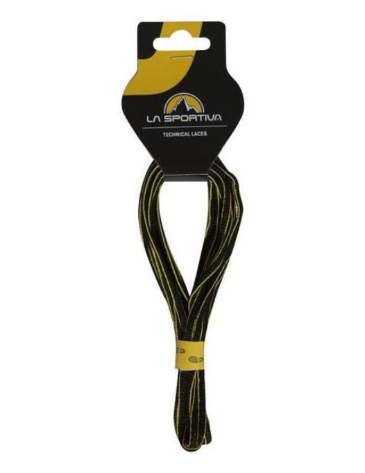 [39SBY CF] Mountain Running Laces 132/52 Black/Yellow