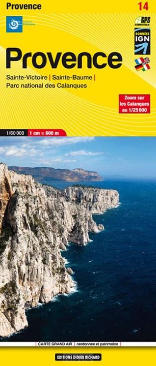 [DRI.014] 14 Provence - PN Calanques - Sainte Victoire - Sainte Baume 1:60.000